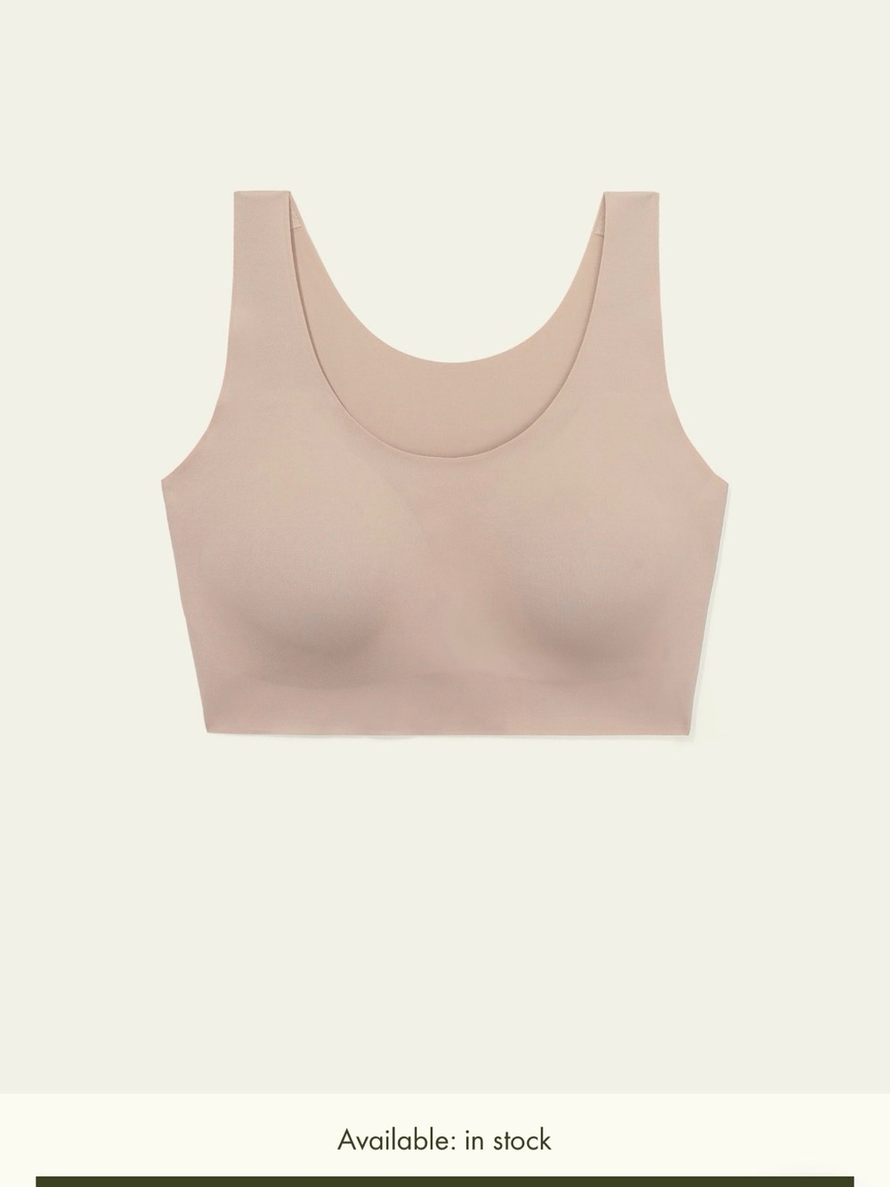 Lilysilk One Size Fits Most Classic Wireless Silk Bra NWT $59